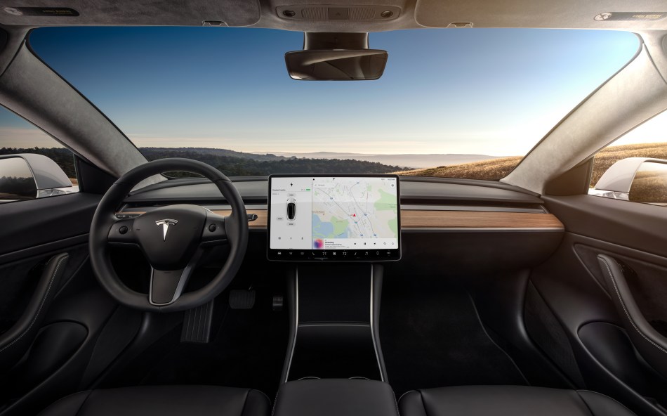 Model 3 Interior Dashboard - Head On