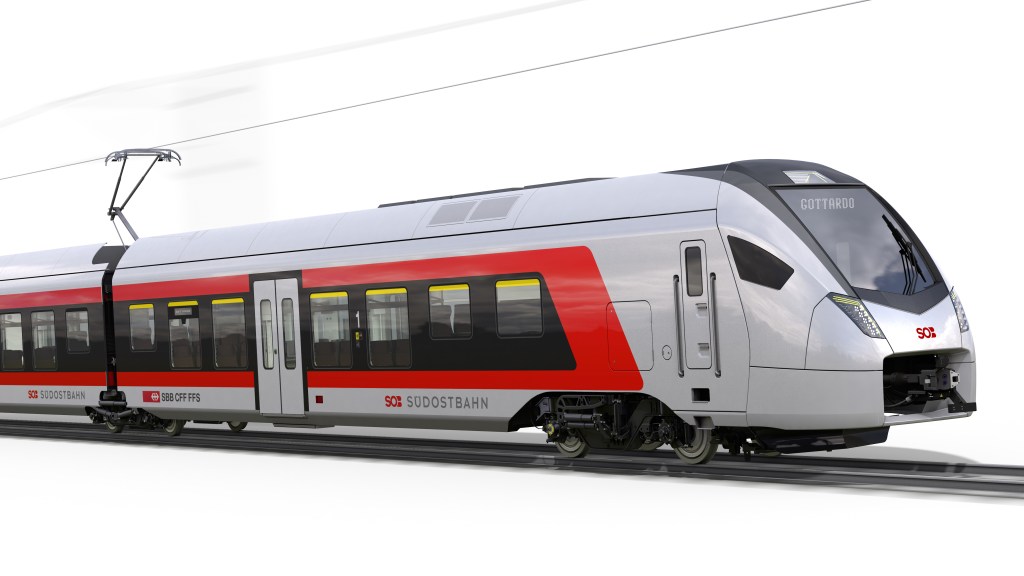 Südostbahn Flirt Zug Stadler Rail für Gotthard Panormastrecke SBB
