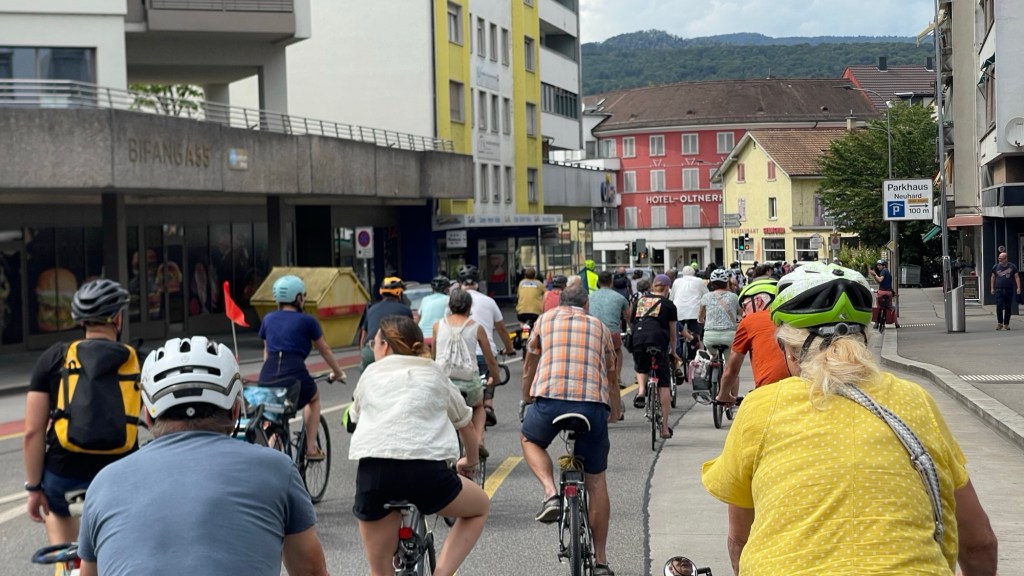 Velocorso in der Stadt Olten
